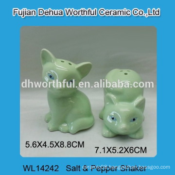 Ceramic fox salt & pepper shaker set